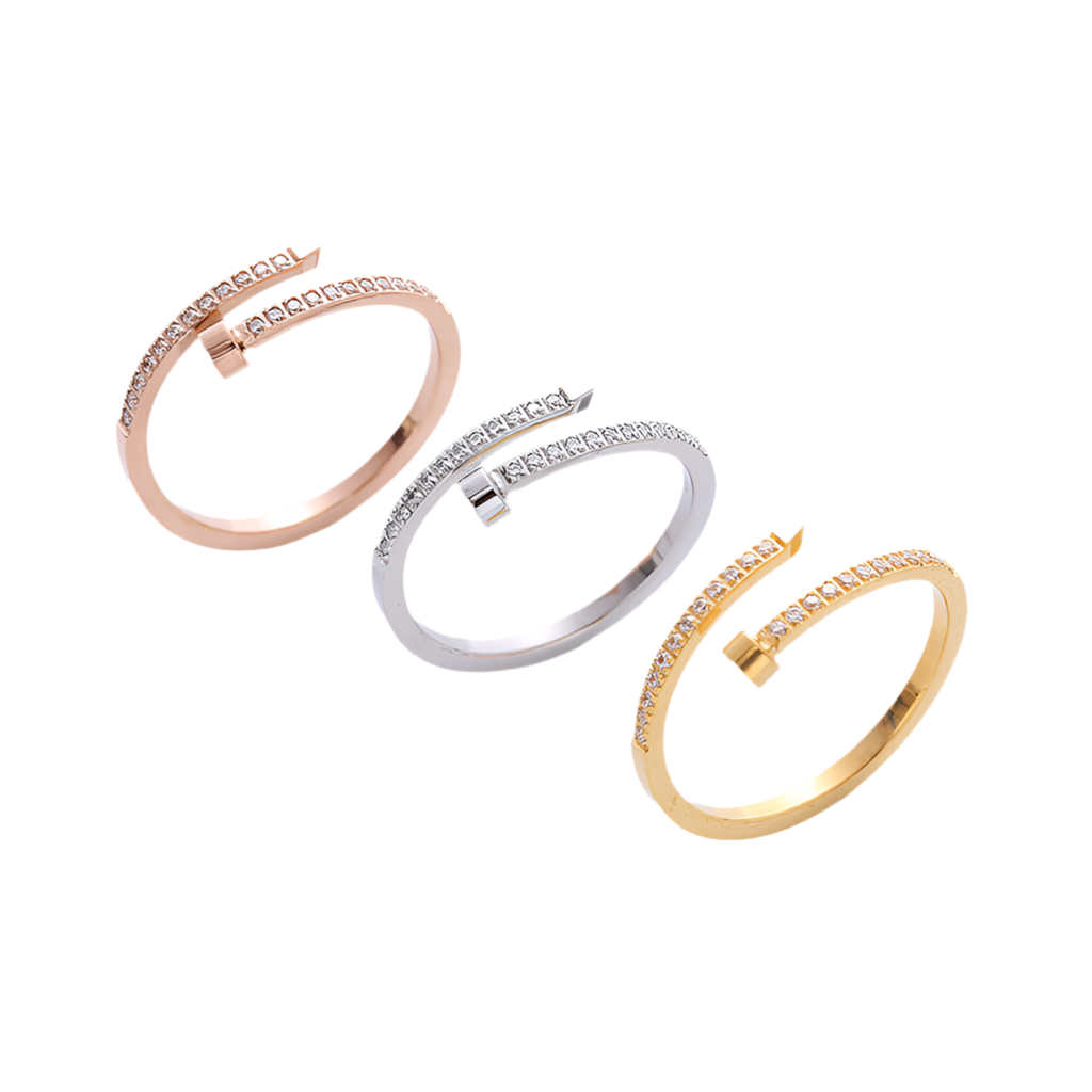 Ring Nail aus Edelstahl - 18k vergoldet Unisex | Shop Nory