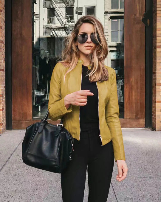 Shopnory | Modische Lederjacke