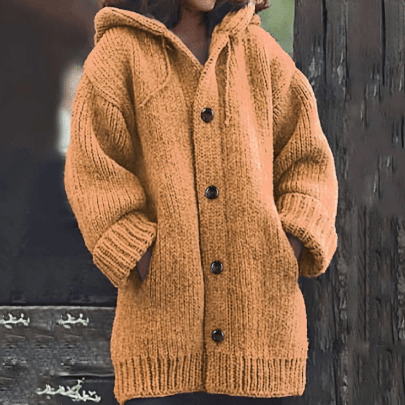 Warme Damen-Strickjacke