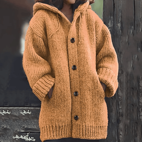 Warme Damen-Strickjacke