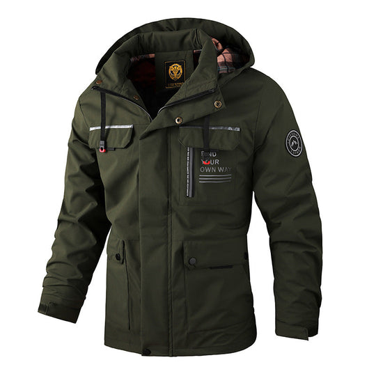 Moderne wasserdichte Cargo-Jacke für Männer