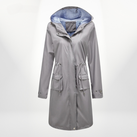 wasserdichter Über-Knie-Trenchcoat