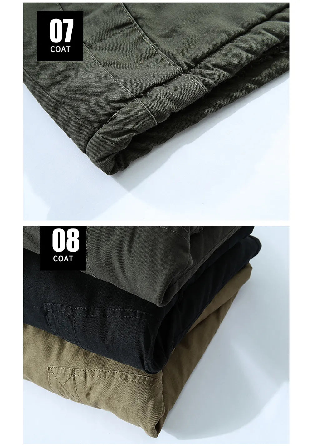 Herren Parka Fleece
