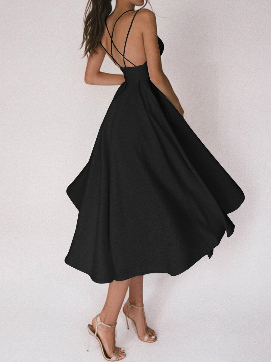 Grace Das Elegante Trägerkleid mit V-Ausschnitt