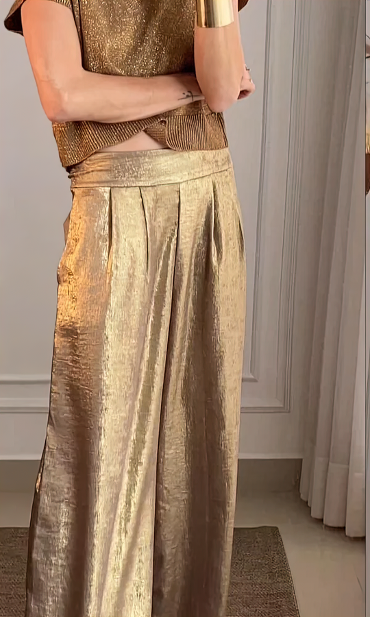 Damen Top- und Hosen-Set mit Bequemem Schnitt & Stylischem Design