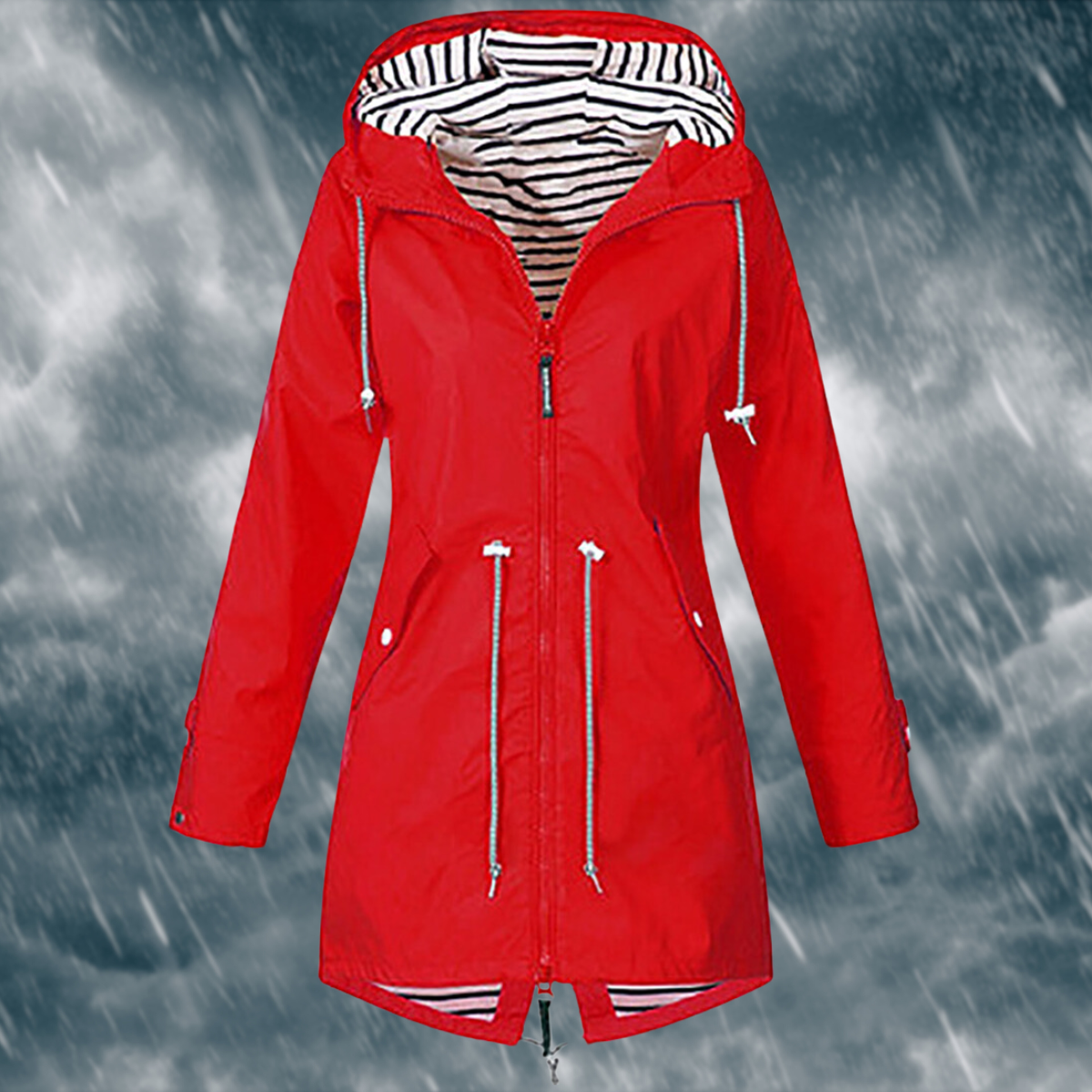 Wasserdichte Regenjacke für Damen