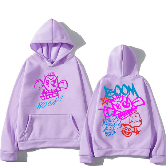 Arcane Jinx Cartoon Langarm-Hoodie