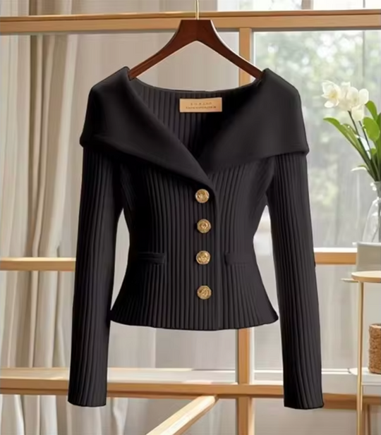Strickjacke Damen Kurz Cardigan für Übergangsjahre