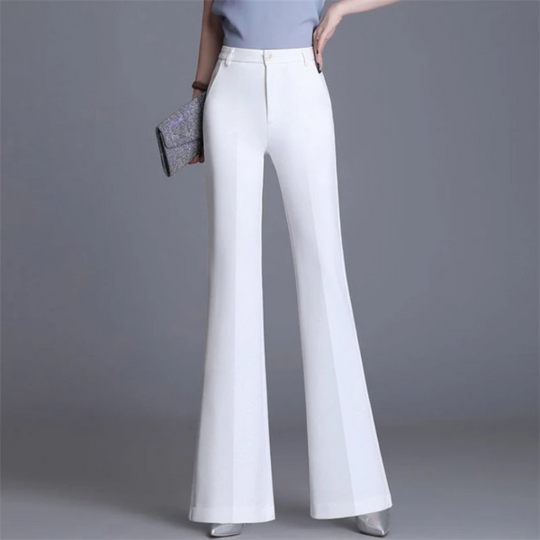 Elegante Enganliegende Hohe Taille Flared Hosen
