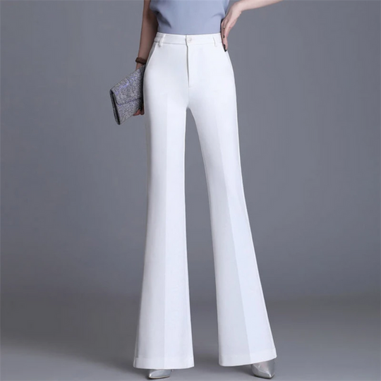 Elegante Enganliegende Hohe Taille Flared Hosen