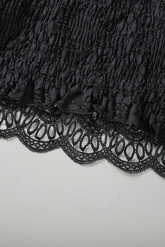 V-Ausschnitt Spitze Cropped Cami