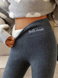 Damen Winterhose Fleece - Warme Leggings mit Formungseffekt