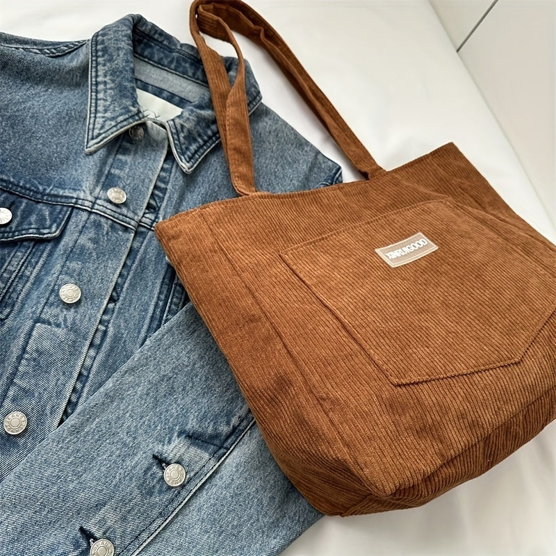 Elegante Damen Cordstoff Tasche | ShopNory