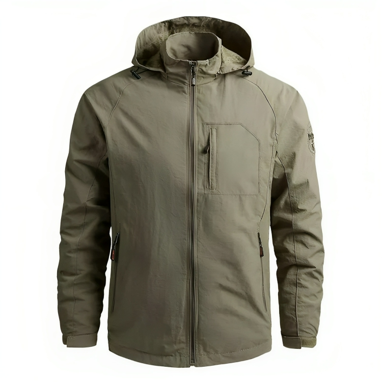 Wasserdichter Kapuzenwindbreaker für Herren