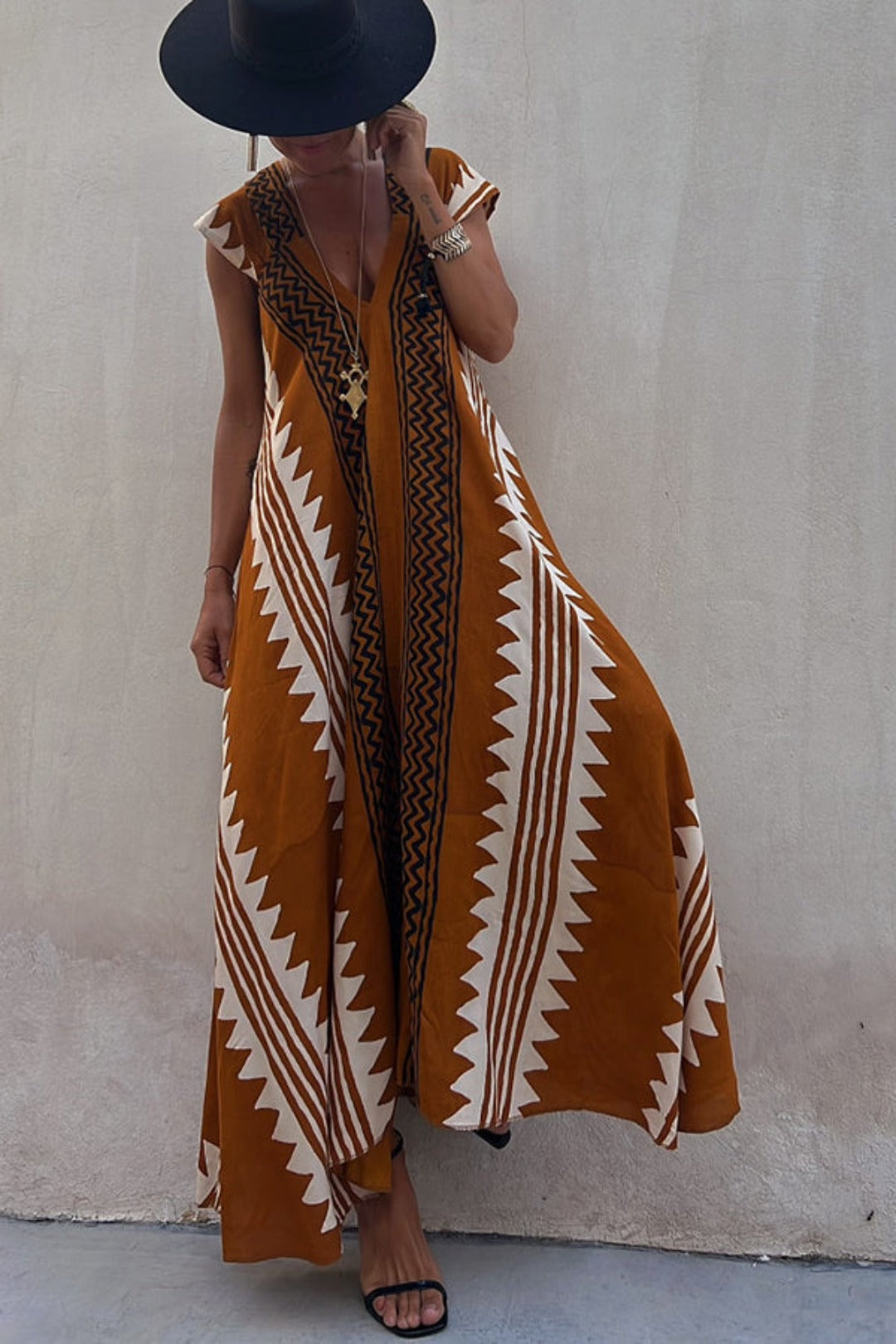 Trendiges, aztekisch inspiriertes LShopnoryerkleid für Damen