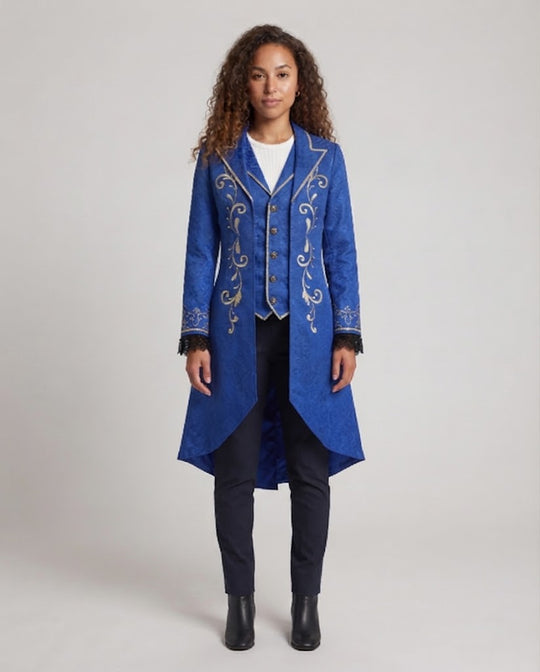 Damen elegante Frack mit aufwendigen Verzierungen Shop Nory