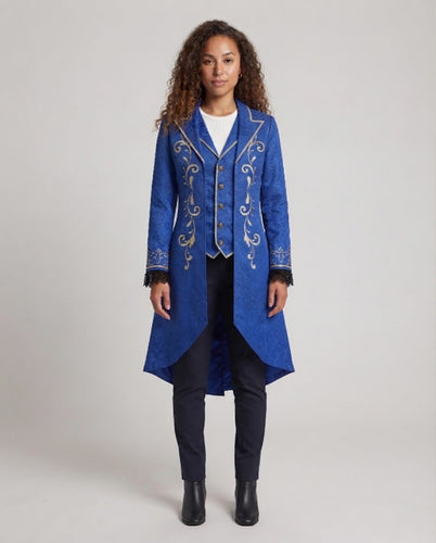 Damen elegante Frack mit aufwendigen Verzierungen Shop Nory