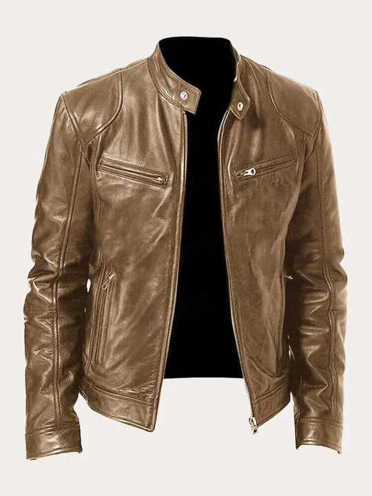 Herren Klassische Lederjacke