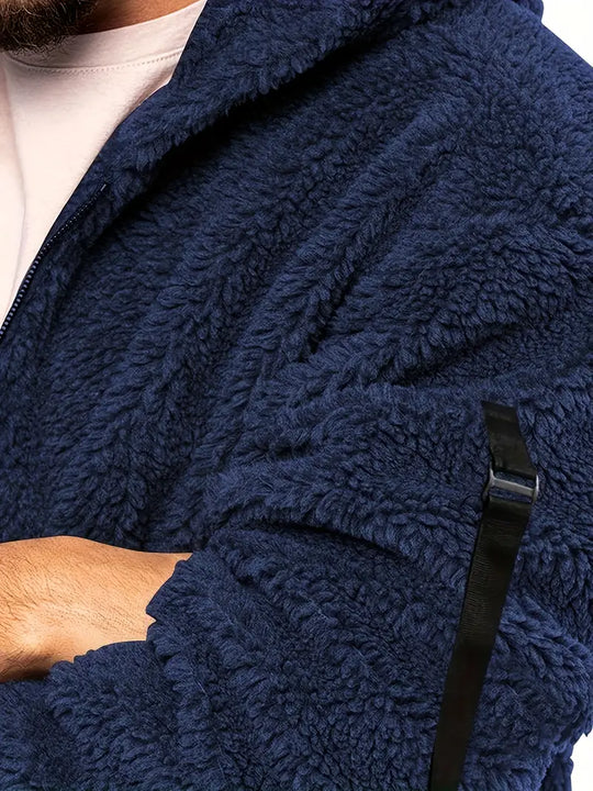 Teddyjacke mit Reißverschluss für Männer