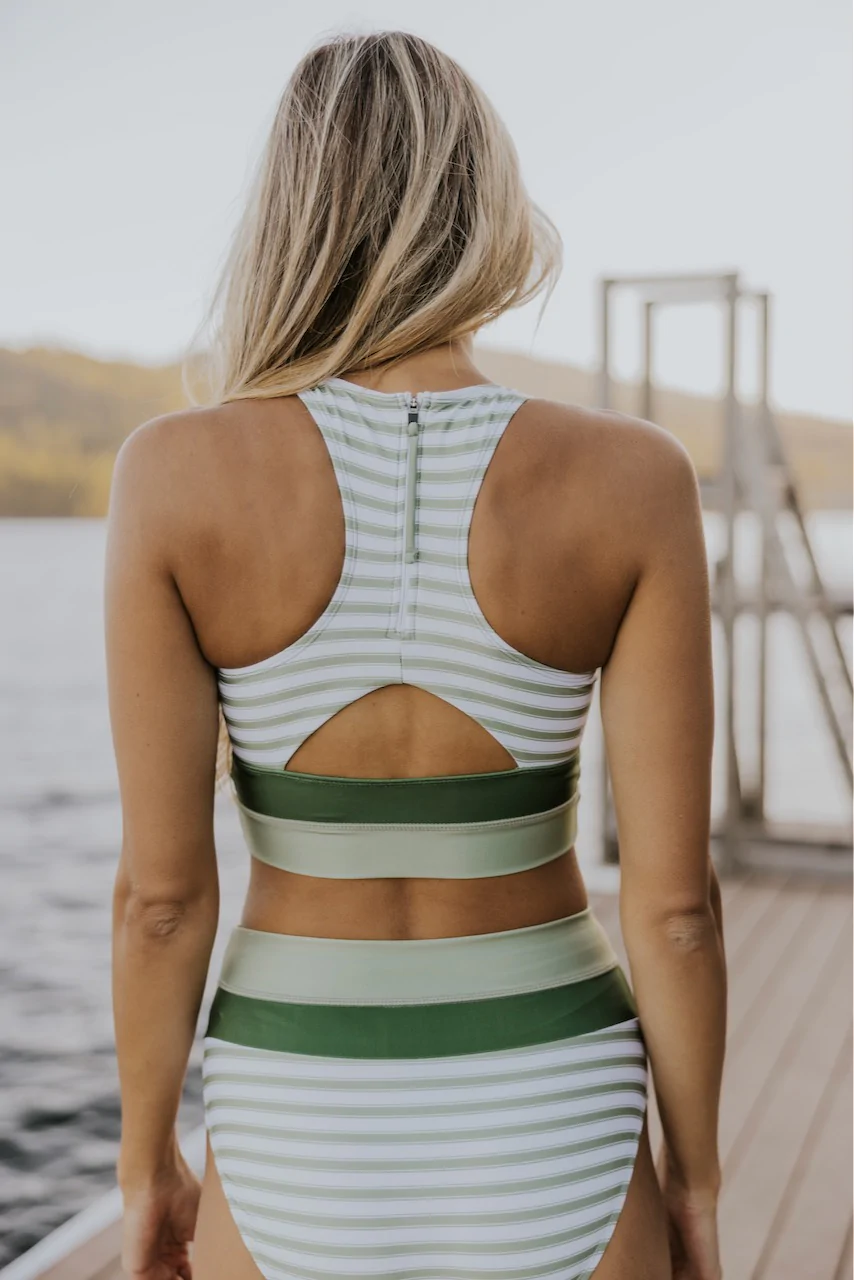 Floral Racerback Vorteilhaft Bikini Set