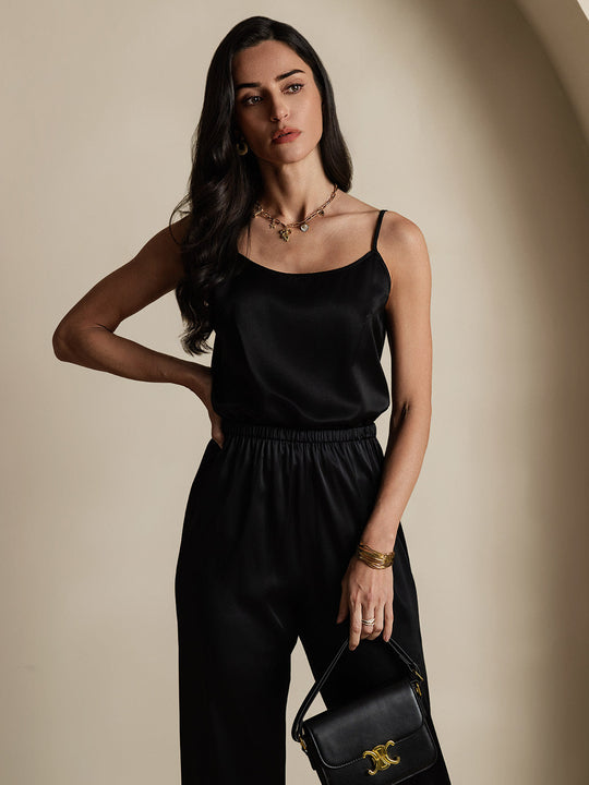 Seide Entspannt Spaghettiträger Camisole Top
