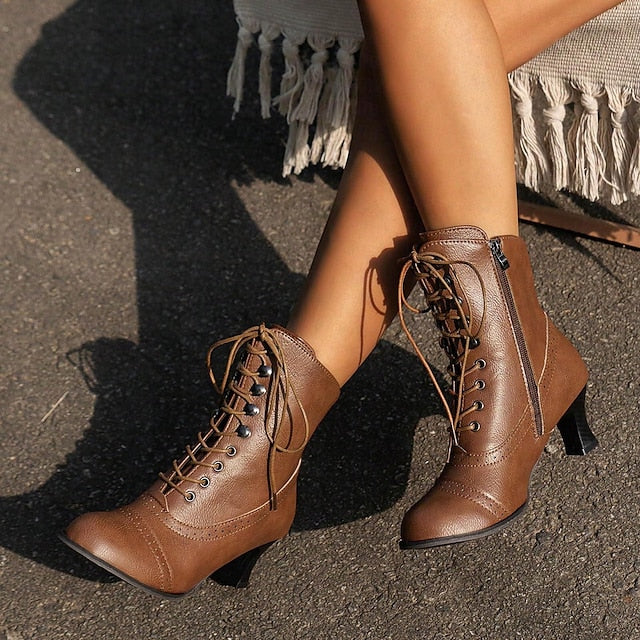 Vintage Komfort-Stiefel für Damen
