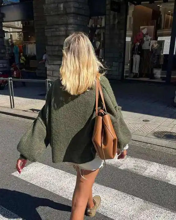 ShopNory - Flauschiger Oversize Strickpullover