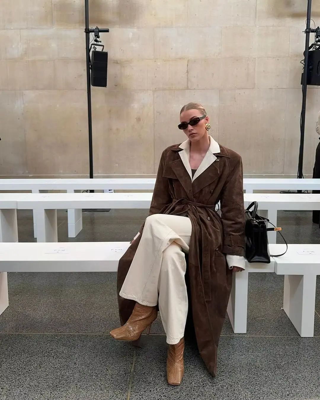 Shopnory | Wildleder Trenchcoat