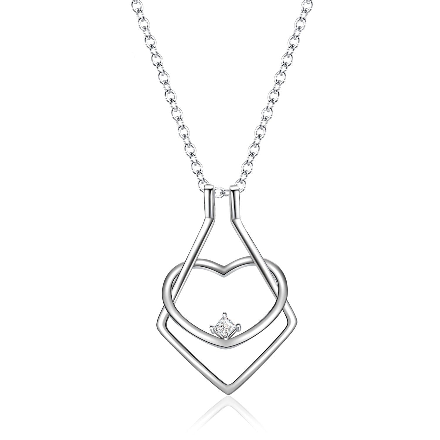 Ringhalter-Herz-Halskette – Amelina | Shop Nory