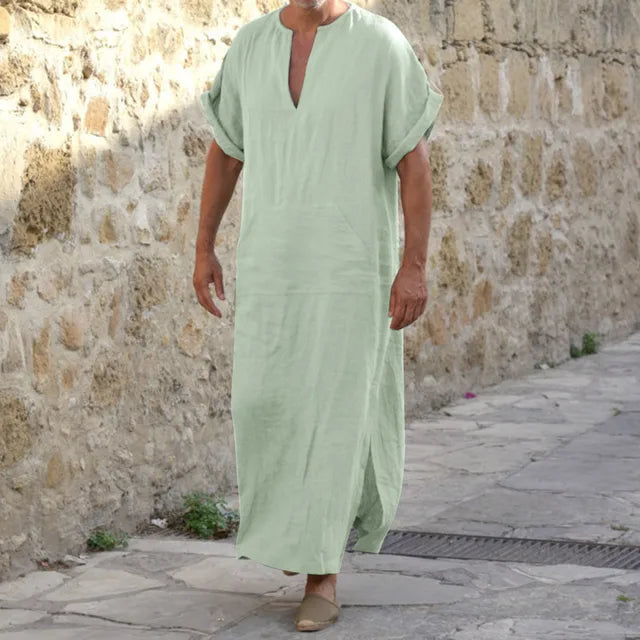 Shopnory | Bequeme Djellaba mit V-Ausschnitt