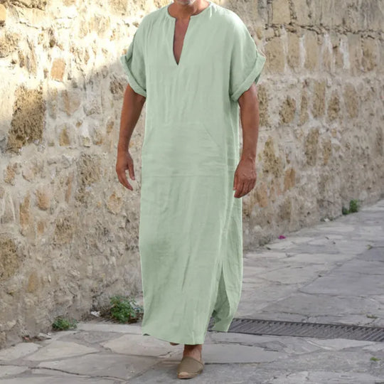 Shopnory | Bequeme Djellaba mit V-Ausschnitt
