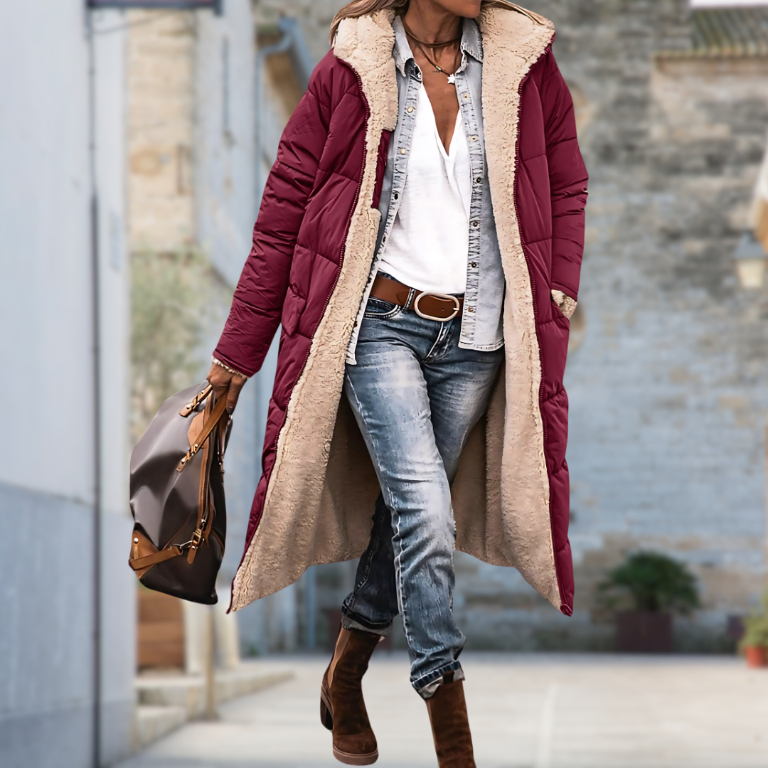Winddichte Und Wasserdichte Winterjacke Für Damen