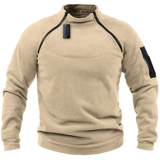 Herren Fleece Zip-Up Pullover