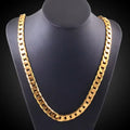 Damen Herren Unisex Gold Hochwertige Glatte Chunky Dicke Gliederkette Halskette | Shop Nory