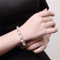 Damen 925 Sterling Silber Glatt Matt 8mm Ball Perlen Armband | Shop Nory