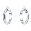 Damen 925 Silber Mittelring Creolen Hoop Ohrringe | Shop Nory