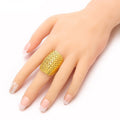 Gold Filled Große Ausgeschnittene Kreis Dicke Band Chunky Ring | Shop Nory