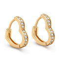 Damen Herzform Zirkonia Creolen | Shop Nory