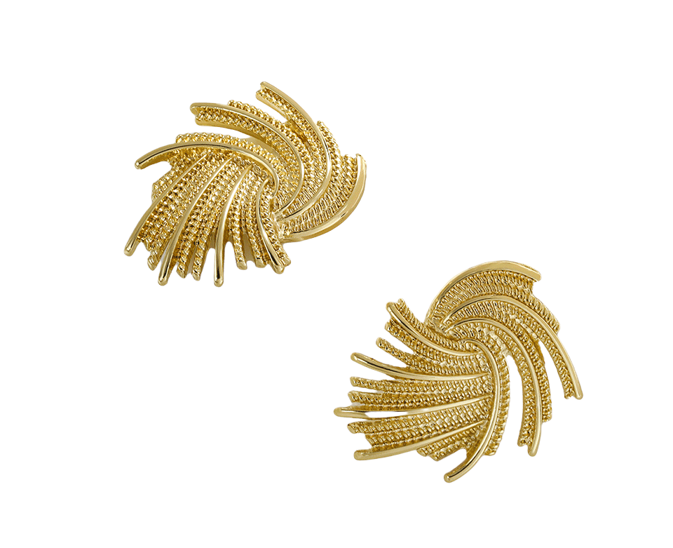 Damen Elegante Kühne Gold Einzigartige Schnitt Unregelmäßige Twist Geometrische Ohrringe | Shop Nory