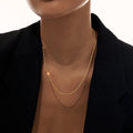 Luxus Twist Gold Silber Farbe Glänzend Glänzende Kette Choker Halskette | Shop Nory