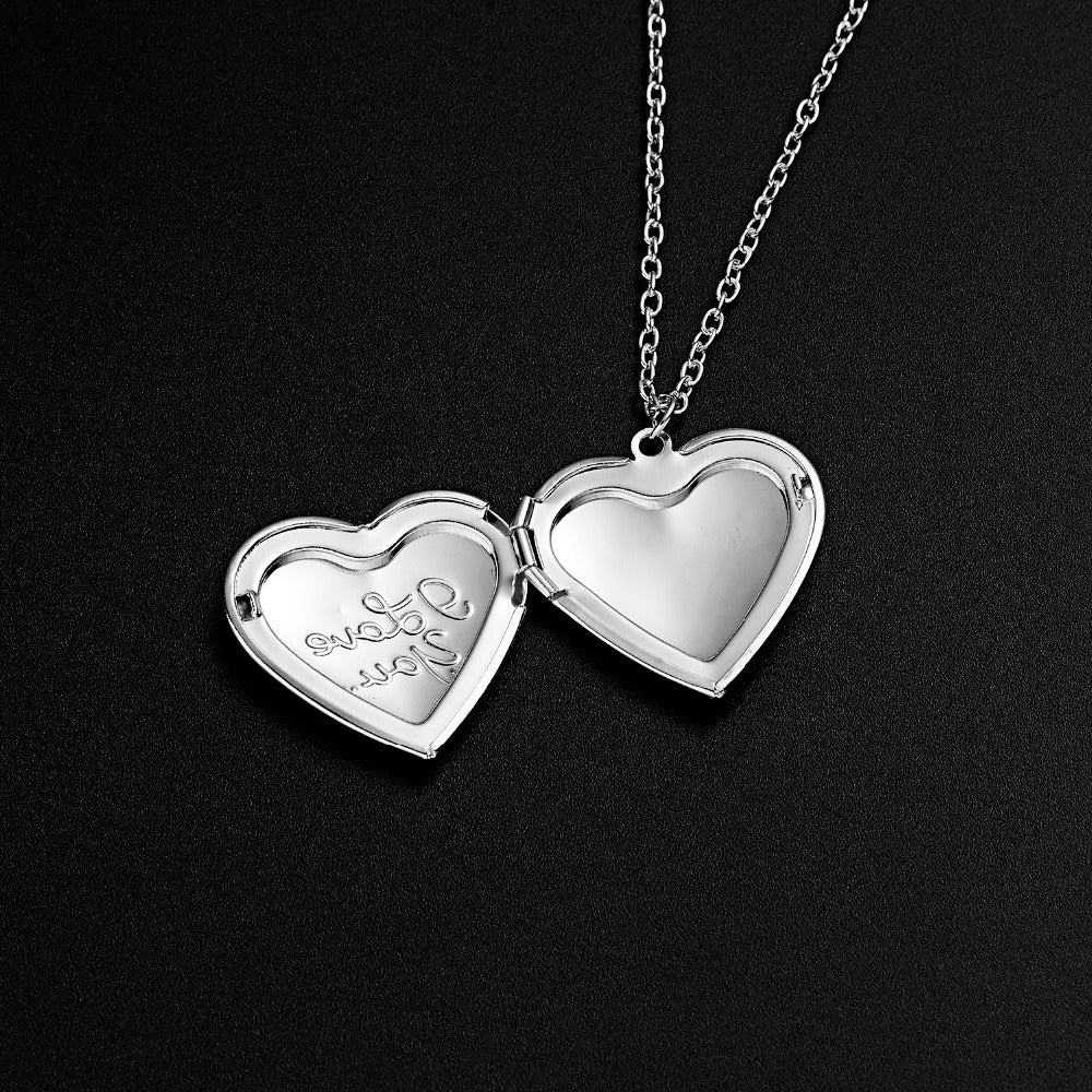 I LOVE YOU Herz Öffnbarer Foto-Anhänger & Link-Kette | Shop Nory
