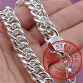 Damen 925 Sterling Silber Solide Geflochtene Kette Dicke Armbänder | Shop Nory