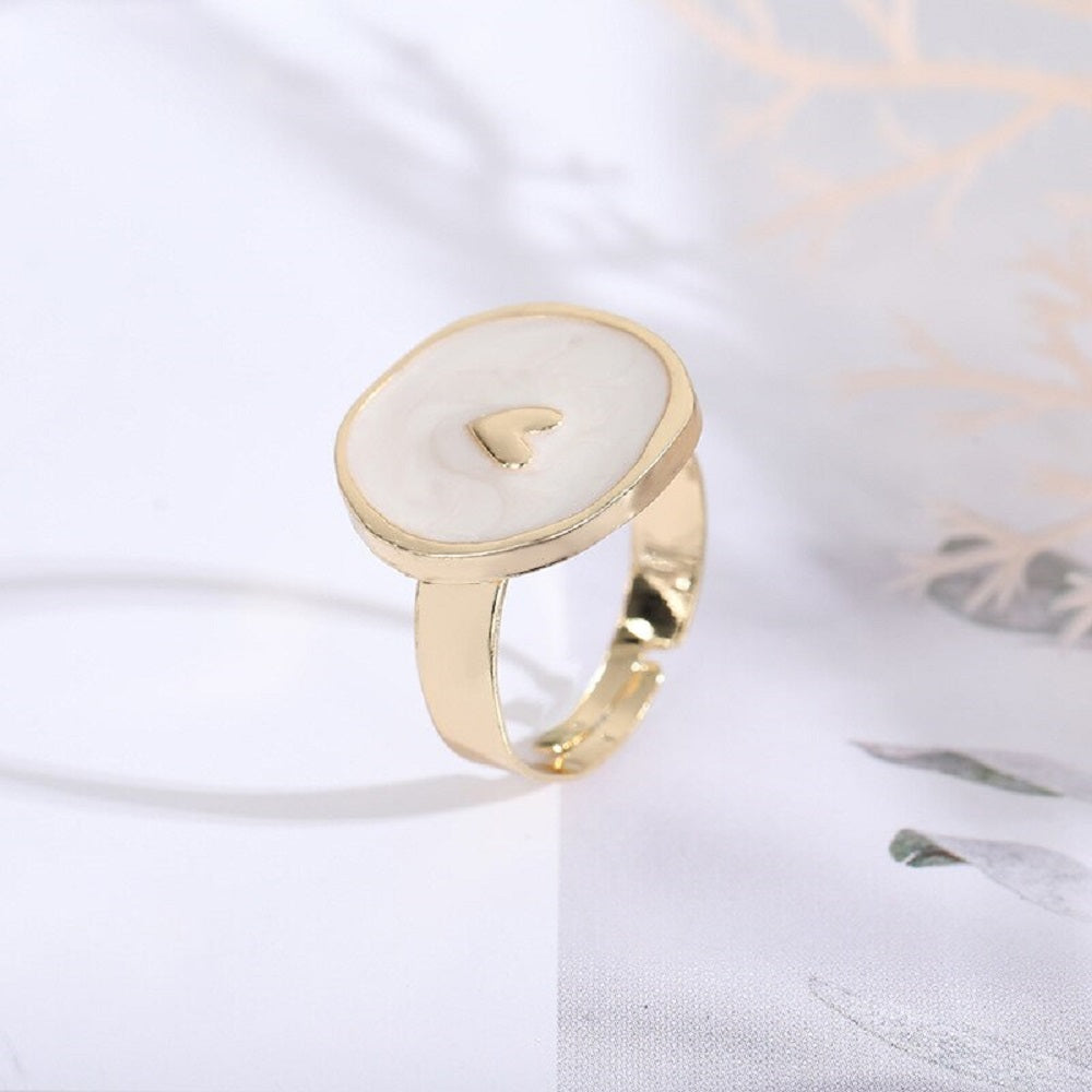 Damen Weiß Herz Himmlische Anhänger Halskette Ohrringe Ring 4er Set | Shop Nory