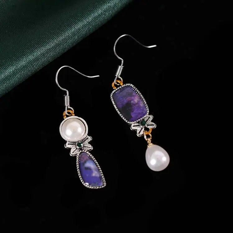 Damen Opal Asymmetrische Unregelmäßige Barock Süßwasserperlen Ohrhaken | Shop Nory