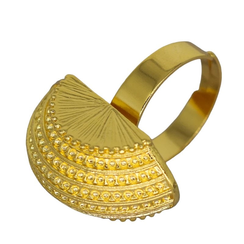 Damen Gold Bold Half Shell Einzigartiger Schnitt Anhänger Ohrringe Twirl Kette Halskette Set | Shop Nory