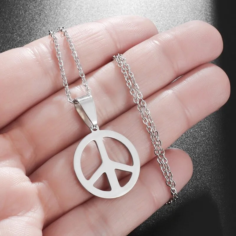 Damen Tibetsilber Frieden Haken Hängende Ohrringe & Anhänger Halskette | Shop Nory