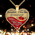 Goldbeschichtete Silber Mädchen Tochter Geschenk Ich liebe dich Herz Anhänger Link Halskette | Shop Nory