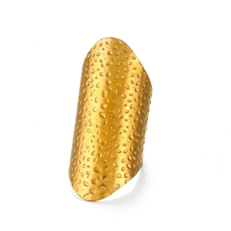 Damen Gold Silber Glatte Blasen Design Edelstahl Verstellbarer Ring | Shop Nory