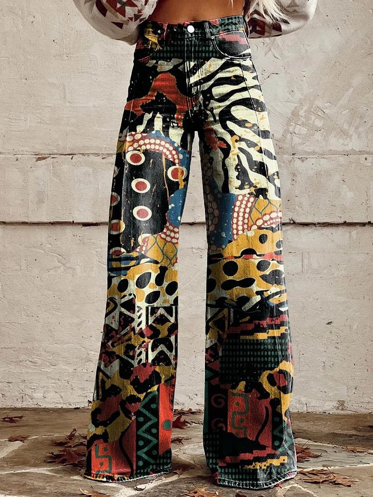 ShopNory | Stylische Jeans mit Blumenmuster