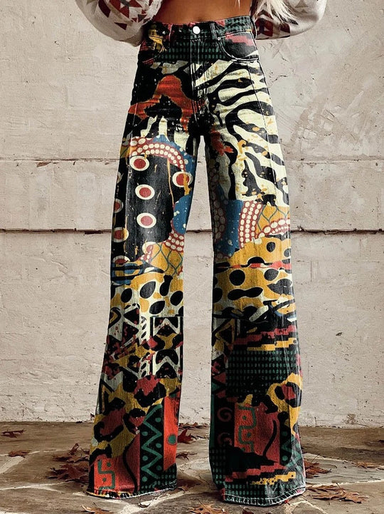 ShopNory | Stylische Jeans mit Blumenmuster